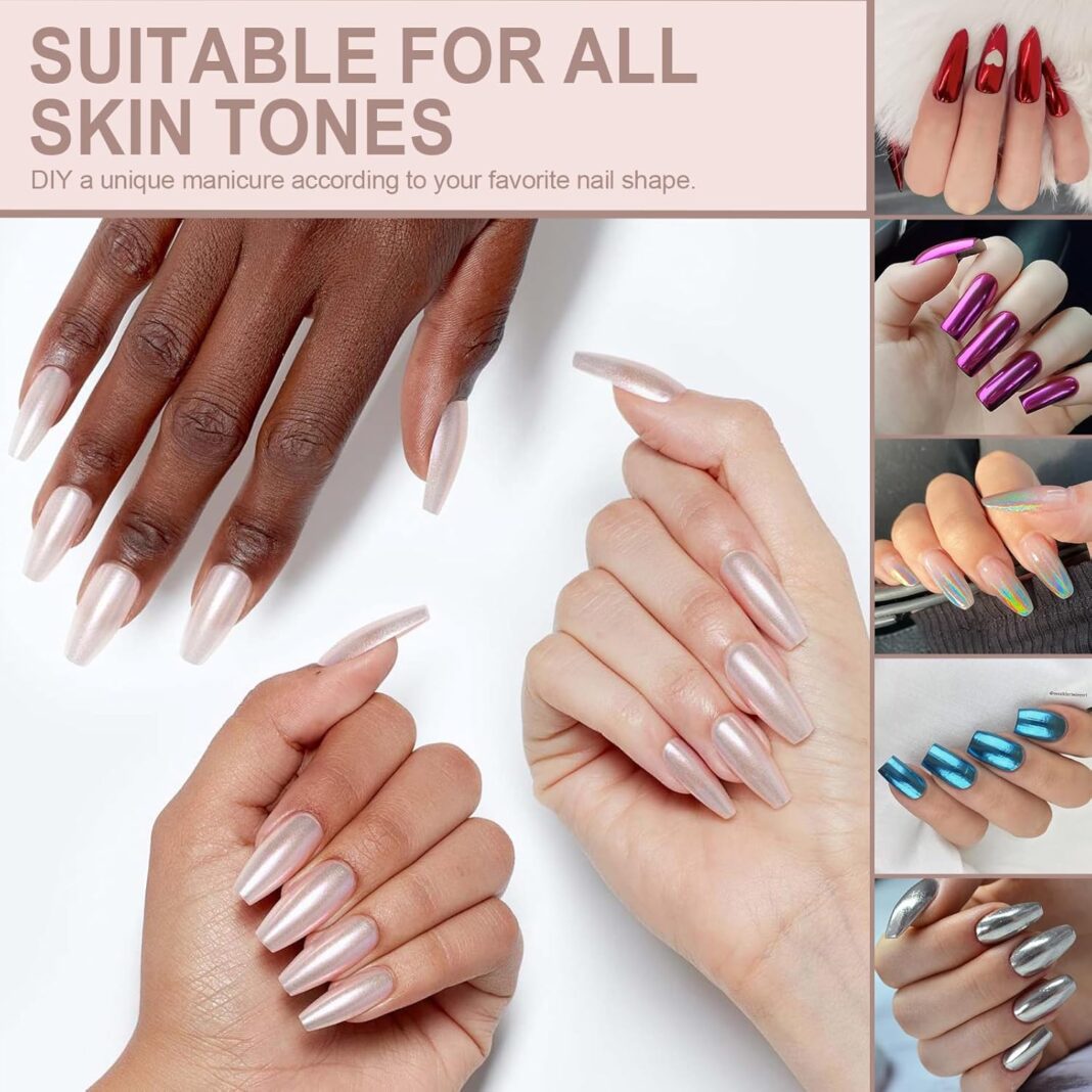 How to apply chrome powder to dip nails